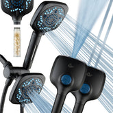 Hotel Spa 6-way showerhead face delivers broad, high-pressure coverage for a refreshing shower