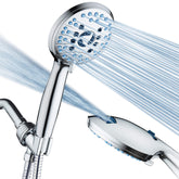 Hotel Spa AquaCare 8-mode shower head with versatile sprays for a refreshing shower.