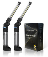 HOTLIGH 800 lumen magnetic work light with foldable design for hands-free repairs