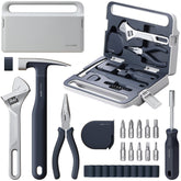 HOTO 16-piece tool kit inside compact storage box for home repairs and quick fixes.