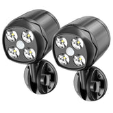 Hotomely motion sensor outdoor light with angled mount for precise nighttime illumination