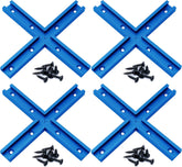HOTTARGET aluminum T-track intersection kit blue for precise woodworking alignment.