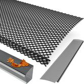 HOTYELL lock-in gutter guard installed on a roof, protecting against debris