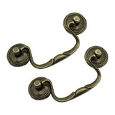 HOUSEHOOK antique brass cabinet pull full set enhances cohesive furniture look