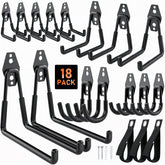 Housolution steel garage hooks with anti-slip coating securely hold items while protecting surfaces.