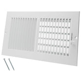 Howeall vent cover with 12x6 duct opening installs on walls or ceilings.