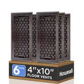 Howeall Boston design floor register 4x10 inches enhances aesthetics and fit