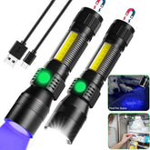 Hoxida Black Light UV Flashlight with 395nm UV for stain detection and camping use