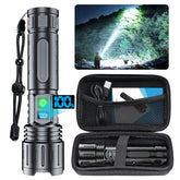 Hoxida flashlight long beam up to 1500 ft for outdoor exploration