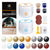 HT HOMETINKER marble repair kit bottle and color gels for seamless color matching
