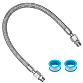 HTYPX compressor jumper hose, 3/8 NPT male tube, 20-inch length, flexible setup.