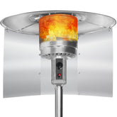 Hualedi Upgraded Patio Heater Reflector Shield panel-assembly directs heat efficiently for outdoor warmth