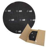 HUAALIUCHE 17-inch sanding screen disc on wood floor for smooth refinishing