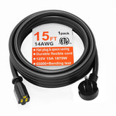 HUANCHAIN flat-plug extension cord 15ft ideal for tight spaces and wall-saver setup.