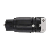Hubbell CS6364C locking connector close-up showing rugged construction for heavy-duty power applications