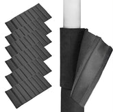 Hudson Comfort basement pole wrap with anti-slip fabric protects pillars and adds décor.