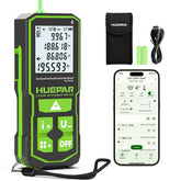 Huepar laser measuring tool with green beam display for outdoor visibility