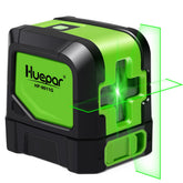 Huepar M-9011G front view shows a compact indoor laser level for indoor tasks