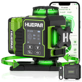 Huepar W04CG 360 base rotation for quick alignment on large walls.