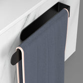 HUFEEOH 14-inch towel holder mounted on a smooth bathroom wall for larger towels