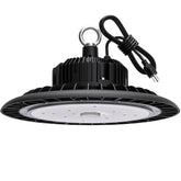 Hugtek UFO LED high bay light 100W with US plug for bright warehouse lighting