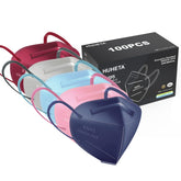 HUHETA KN95 100pc multicolor pack offers color options for everyday wear