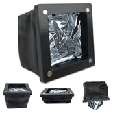 HUHIJIN dirt bag catches metal shavings during electrical panel drilling.