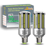 HUIERLAI radar motion sensor A19 bulb activates on movement for outdoor lighting