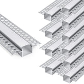Hunhun drywall LED channel with double-edge 6.6ft for seamless recessed lighting