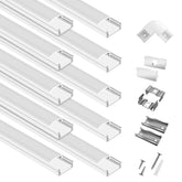 Hunhun LED channel with milky diffuser for even cabinet lighting