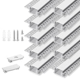 HunHun LED channel with clip-in diffuser for even, soft lighting.