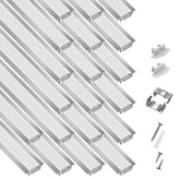 Hunhun LED channel with milky diffuser for soft under-cabinet lighting.