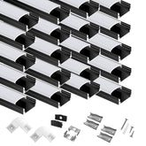Hunhun U-Shape Channel with milky diffuser for softer, uniform under-cabinet lighting.