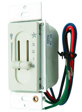 Hunter dual slide wall control switch for easy fan speed and light dimming