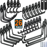 HUPBIPY garage hooks with heavy-duty steel and anti-slip coating for secure holds