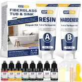 Hupeyna repair kit demonstrates surface prep for seamless porcelain restoration.