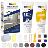 Hupeyna tub repair kit color match applied to porcelain for seamless restoration.