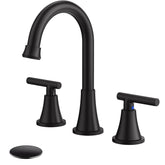 Hurran matte black faucet close-up demonstrating durability