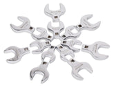 Hurricane crowfoot wrench set in a case for quick organization