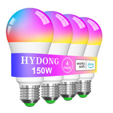 HYDONG smart light bulb brightness 1550 lumens for bright living spaces.