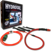 Hydro-Tail on angle grinder shows dust suppression for a cleaner workspace.