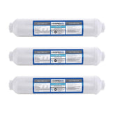 Hydronix ICF-10 inline filter with coconut shell carbon media for fresher-tasting water