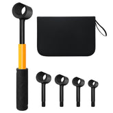Hyfico door hinge tool quickly adjusts hinge gap for smooth operation.