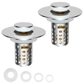 Hygie Rinse universal drain strainer chrome traps hair and protects small items