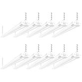 Hykolity 10-pack 4ft LED shop light ready for linkable garage illumination