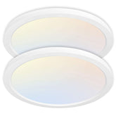 hykolity 2-pack 12-inch panel lights with adjustable color temperature on the front view.