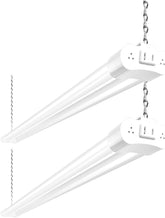 Hykolity 2Pack 4FT LED shop light front view delivers bright daylight for garages.