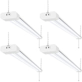 hykolity 4ft LED shop light pack provides bright daylight for garages.