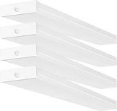 Hykolity 4ft LED wraparound front view for garage lighting