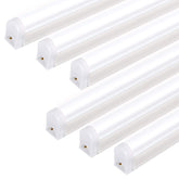 Hykolity 6-pack LED shop light 4ft front view delivers bright, energy-efficient workshop illumination.
